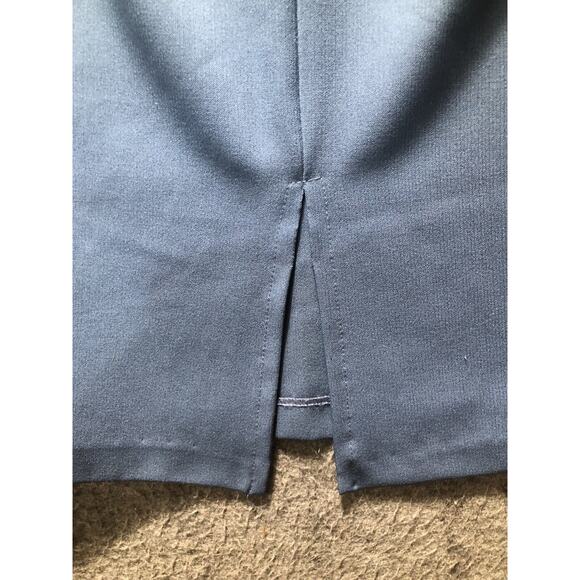 Women's Vintage 1980's Ann Miller Collection Skirt Suit Size 7 Blue Short - Picture 15 of 16